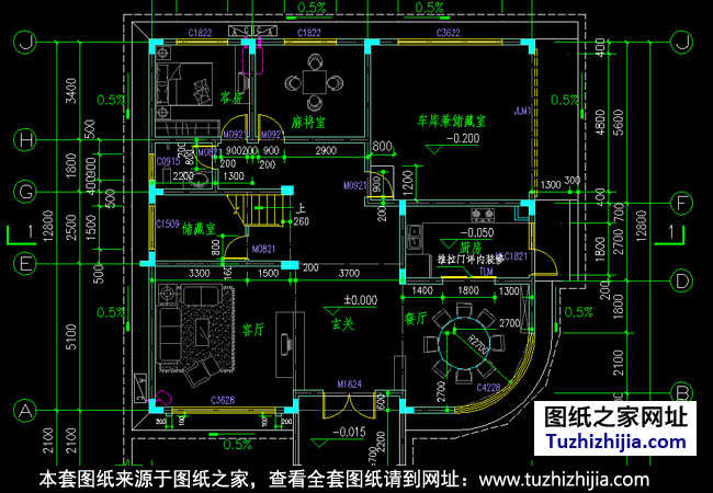 三层私人别墅设计图纸