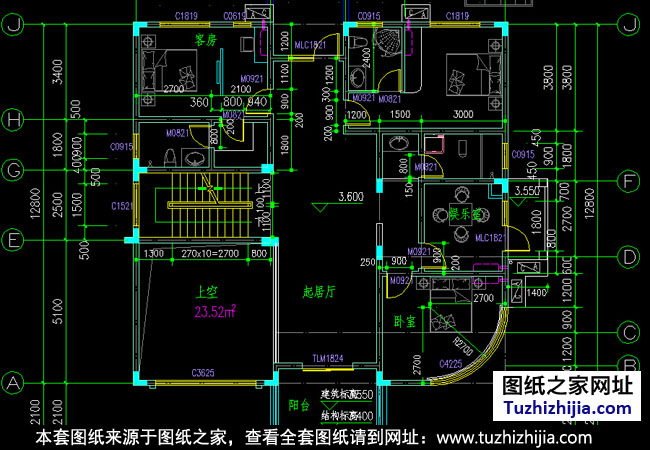 三层现代别墅设计户型图