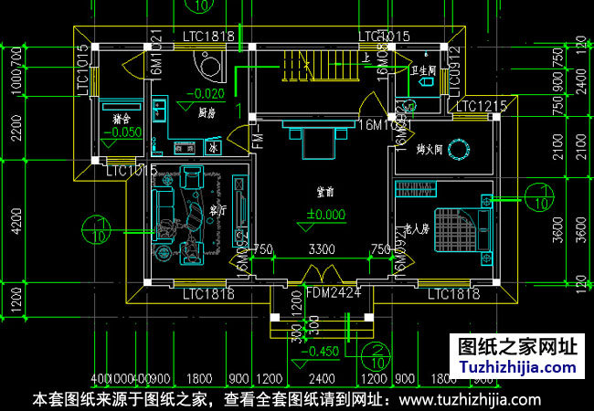 新农村三层独栋别墅设计图纸