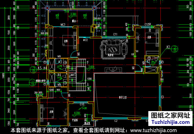 高档三层欧式别墅设计图纸