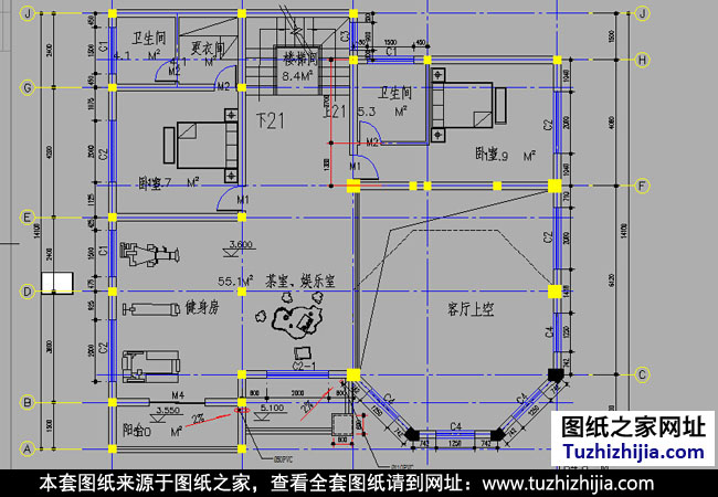 私人别墅设计图纸带效果图