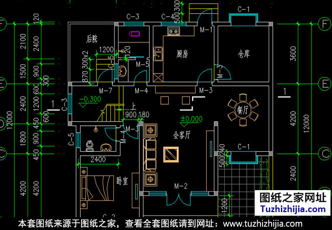 双拼二层别墅设计图纸