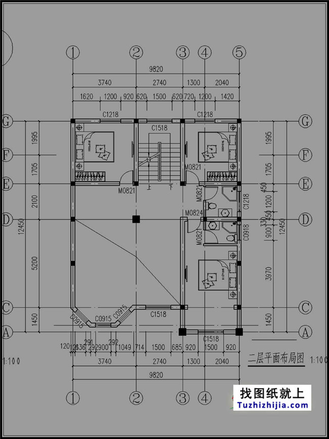 130平方米农村四层别墅设计图纸及效果图