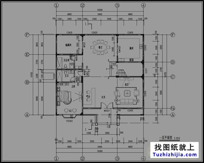 250平方米农村五层别墅设计图纸