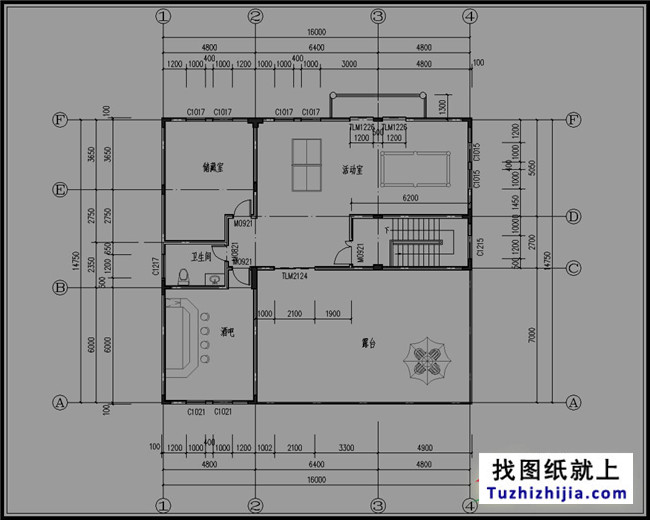 250平方米农村五层别墅设计图纸