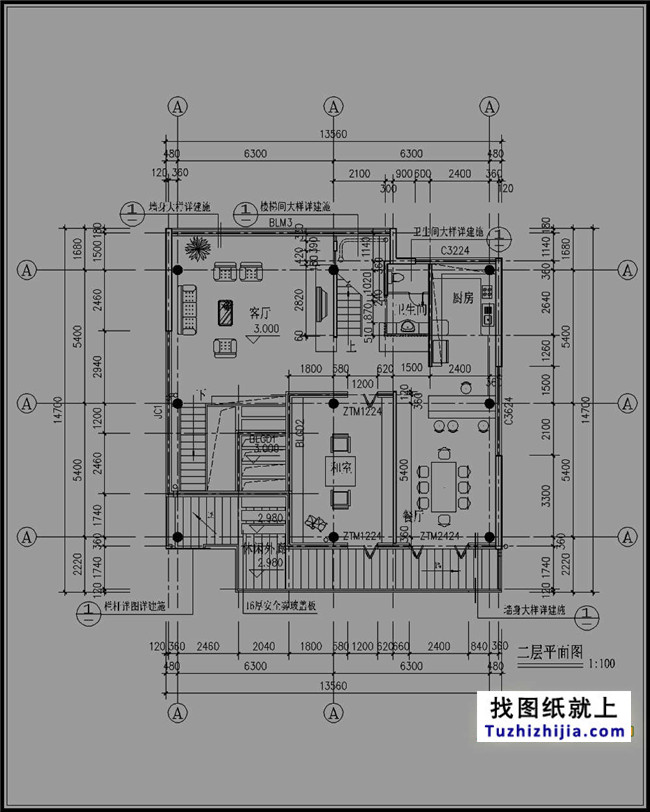 200平方米农村四层房屋设计图纸