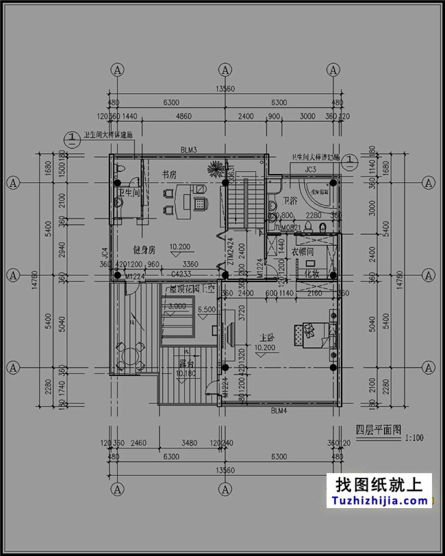 200平方米农村四层房屋设计图纸