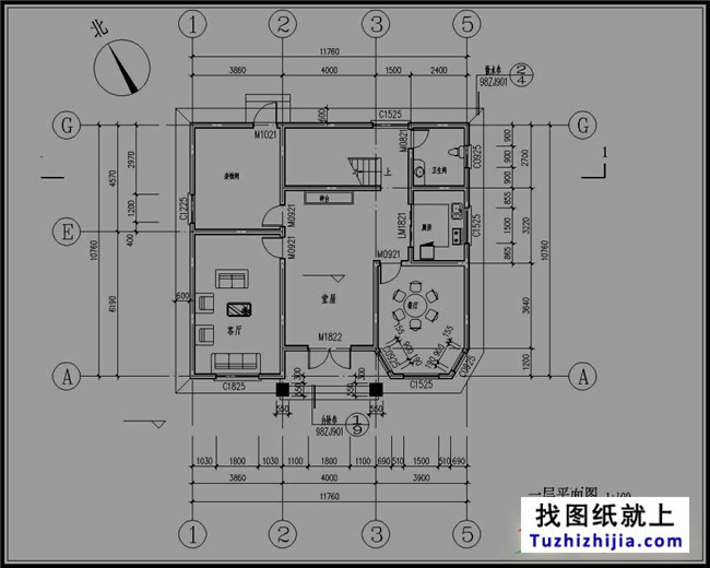 广西新农村三层半房屋设计图纸