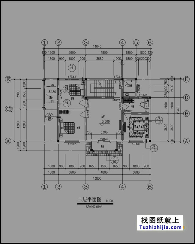 110平方米新农村三层别墅设计图