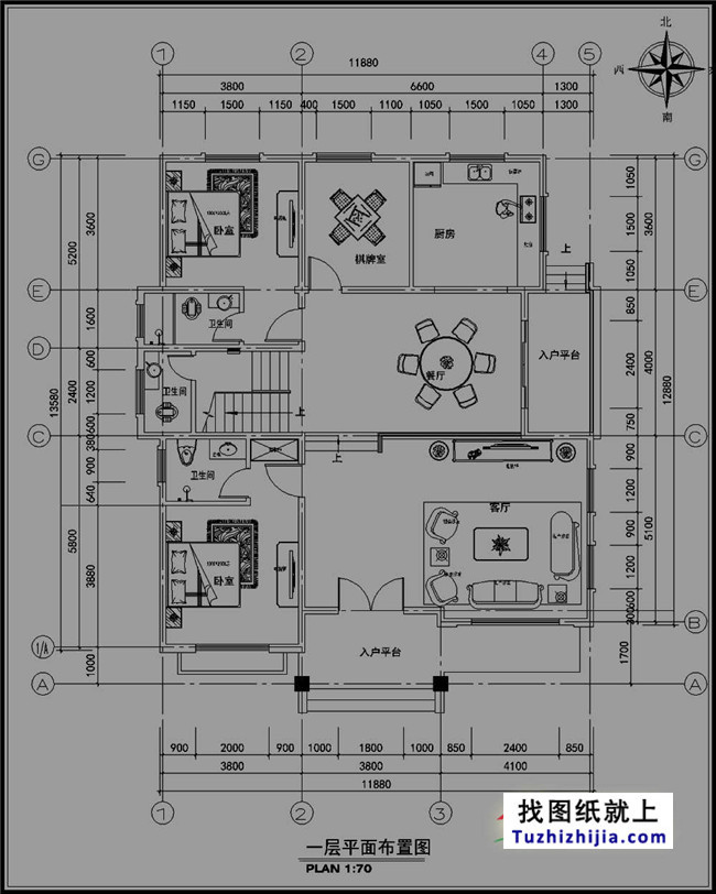 大气实用的三层别墅设计图纸及效果图