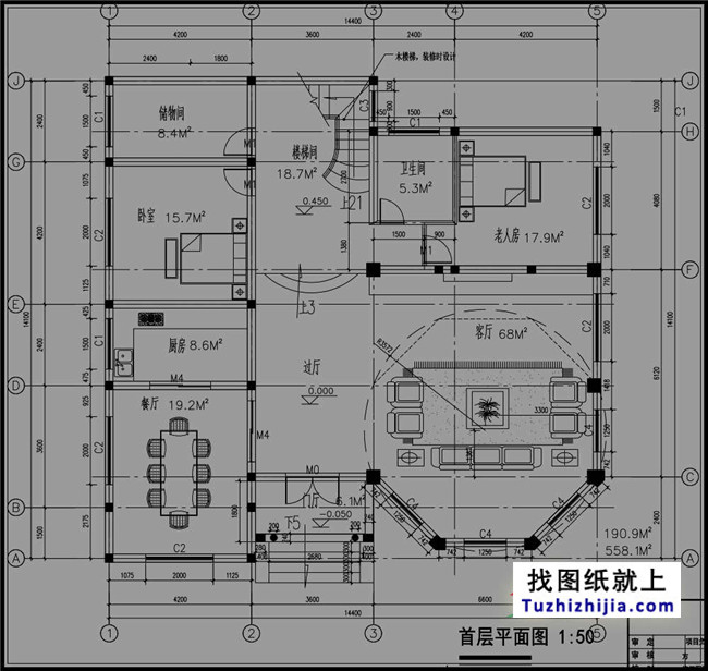 高端欧式三层别墅设计图纸