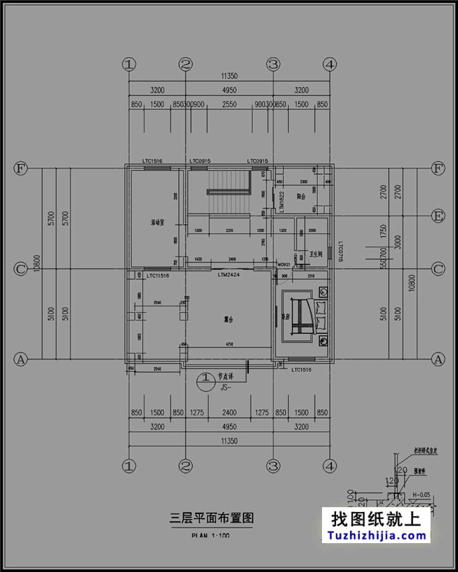 湖南实用三层房屋设计图纸