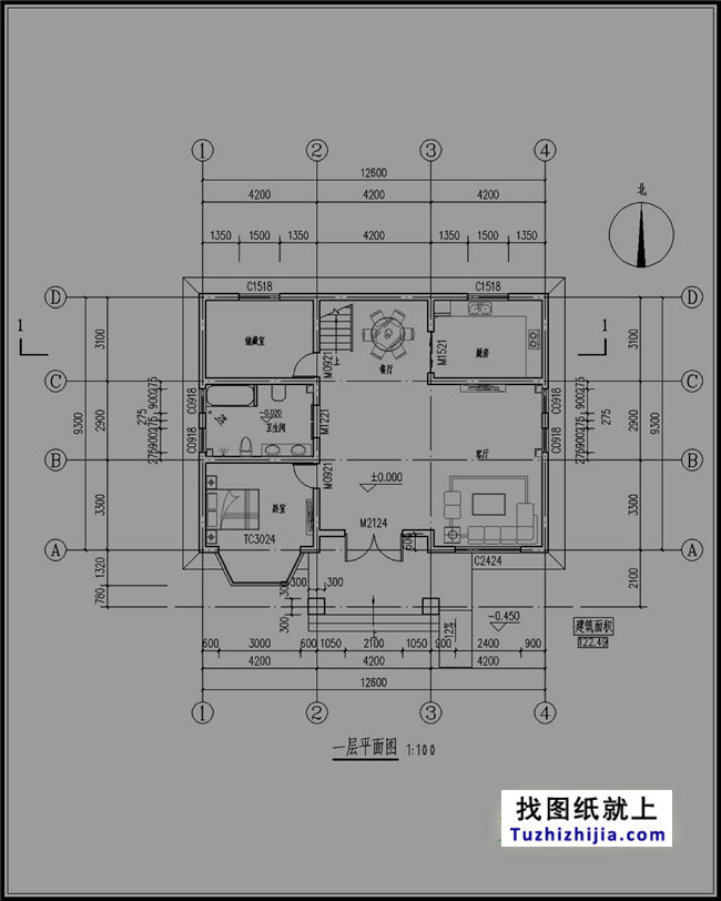 北方新农村三层房屋设计图纸大全