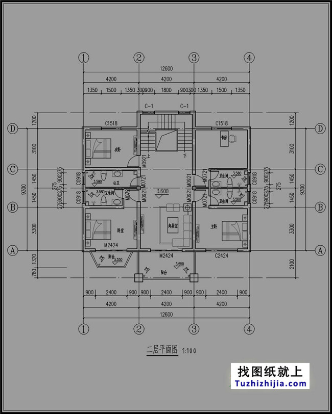 北方新农村三层房屋设计图纸大全