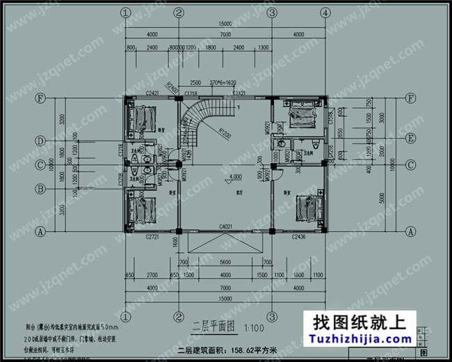 155平方米新三层全套别墅设计资料，15x10米