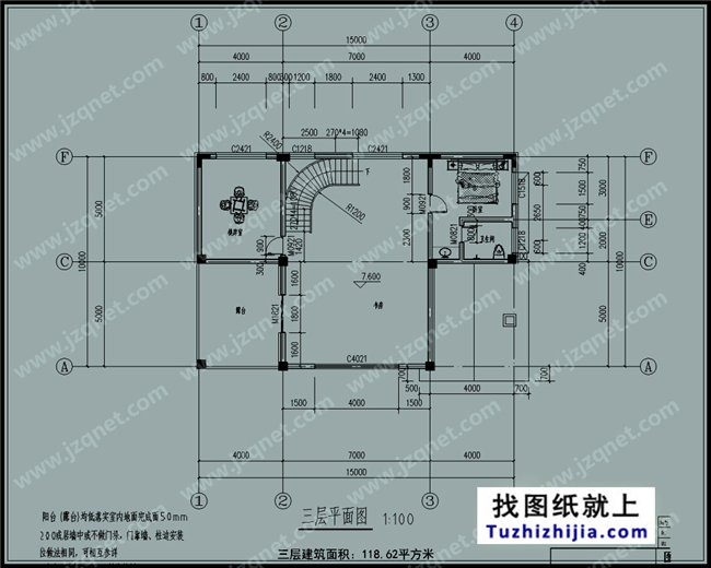 155平方米新三层全套别墅设计资料，15x10米