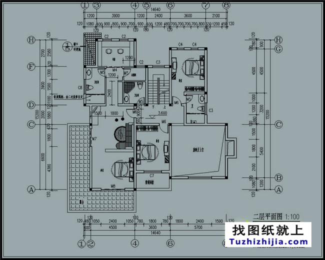 200平方米好看的三层设计图纸方案,14X15米