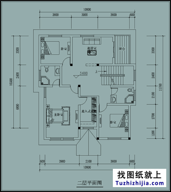 110平方米三层自建别墅设计建筑图纸及效果图,11X11米