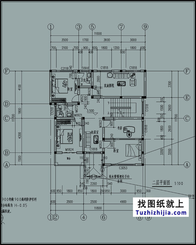 造价:32万,140平方米农村三层别墅设计图，12x12米