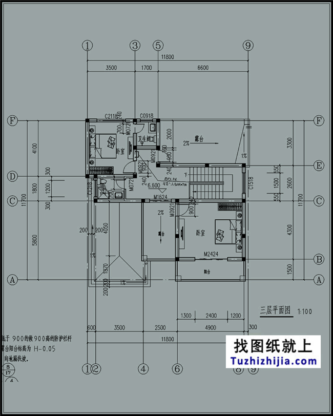 造价:32万,140平方米农村三层别墅设计图，12x12米