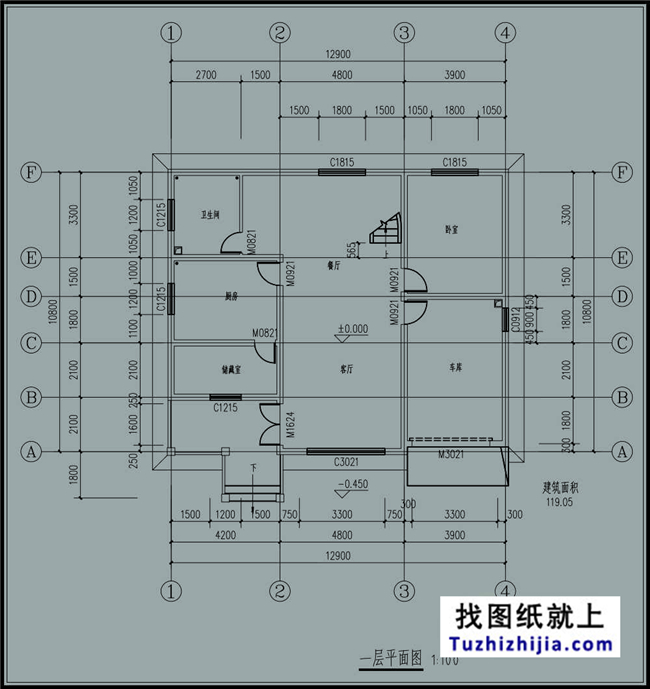 造价20多万带阁楼的二层半房屋设计图纸及外观效果图