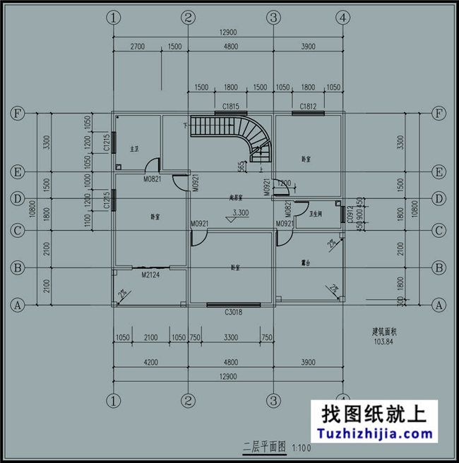 造价20多万带阁楼的二层半房屋设计图纸及外观效果图