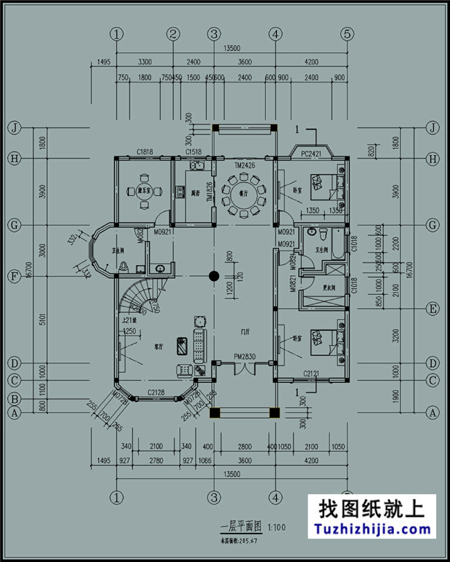 200平方米左右的自建新农村实用型房屋别墅设计图纸及效果图