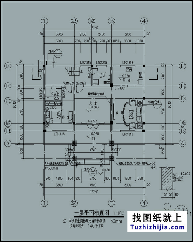 预算20万左右的三层现代房屋别墅设计施工图纸及效果图