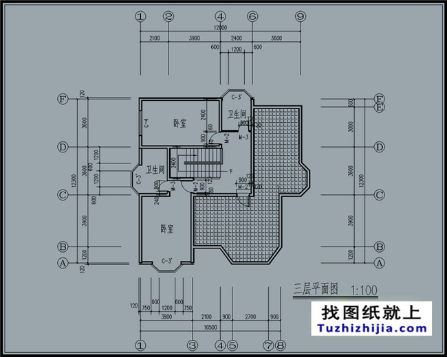 现代简约130平米三层自建房屋别墅施工设计图纸及效果图