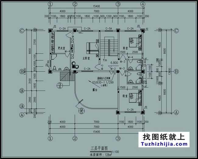 造价65万左右的三层欧式别墅房屋设计施工CAD图纸及效果图