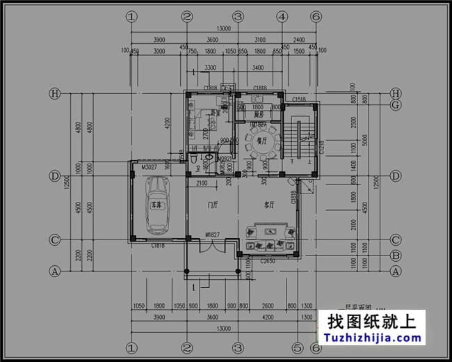 预算30万左右的新农村三层房屋设计图推荐