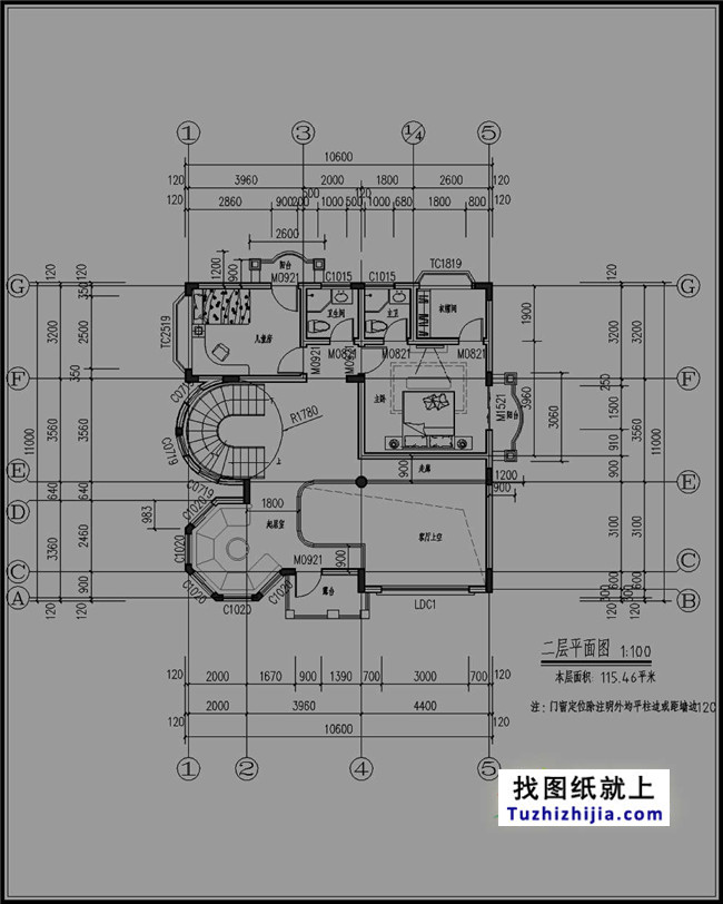 自建三层豪宅设计图纸，欧式风格，高端大气