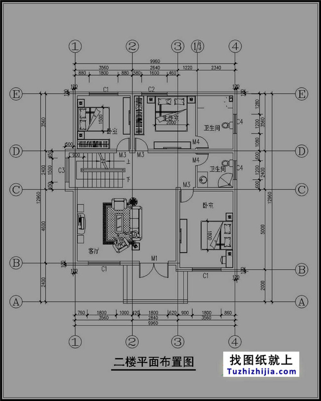 自建三层楼房设计图纸，新农村住宅图纸推荐