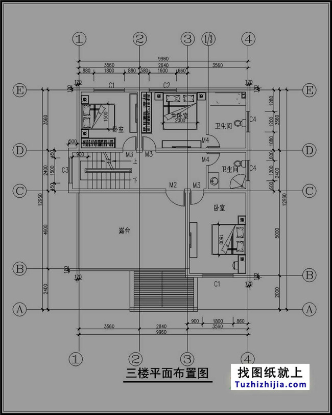 自建三层楼房设计图纸，新农村住宅图纸推荐