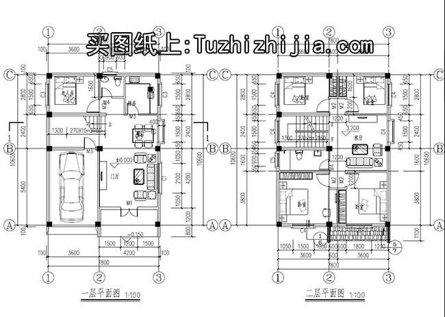 二层半农村小别墅设计方案图，南方设计图精选