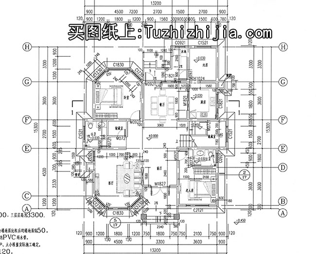 农村三层楼房设计图纸及效果图，经典自建图纸