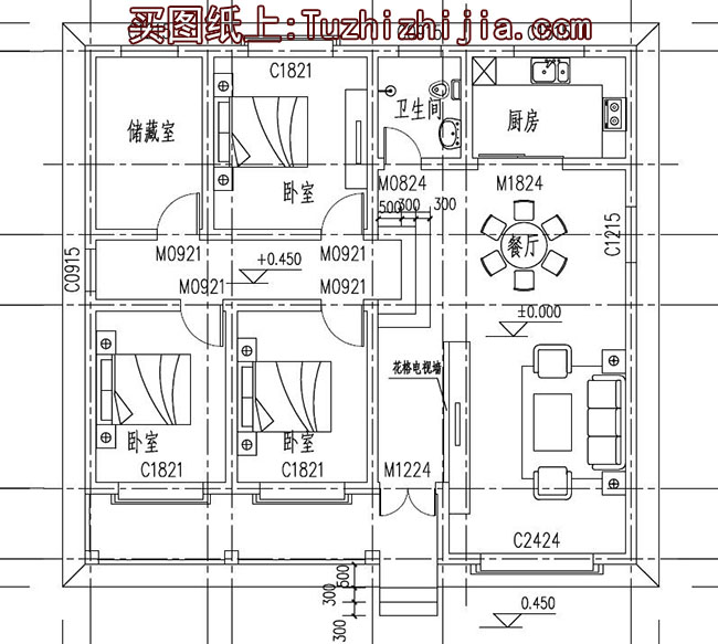 北方农村平房建筑设计图及效果图，平房户型图推荐