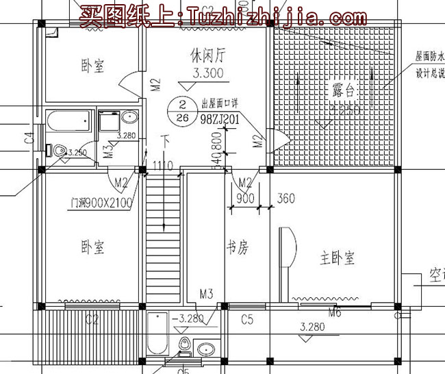 地中海风格二层别墅设计图方案，含外观效果图