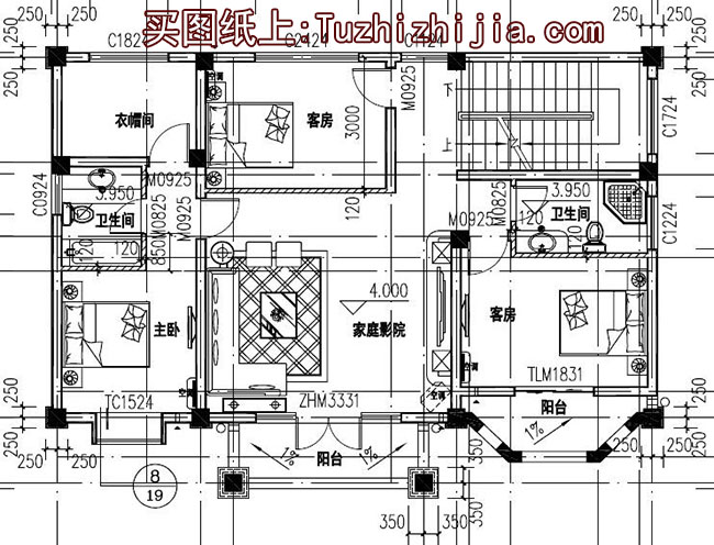 简欧风格三层别墅设计图，外观看起来很高端、上档次