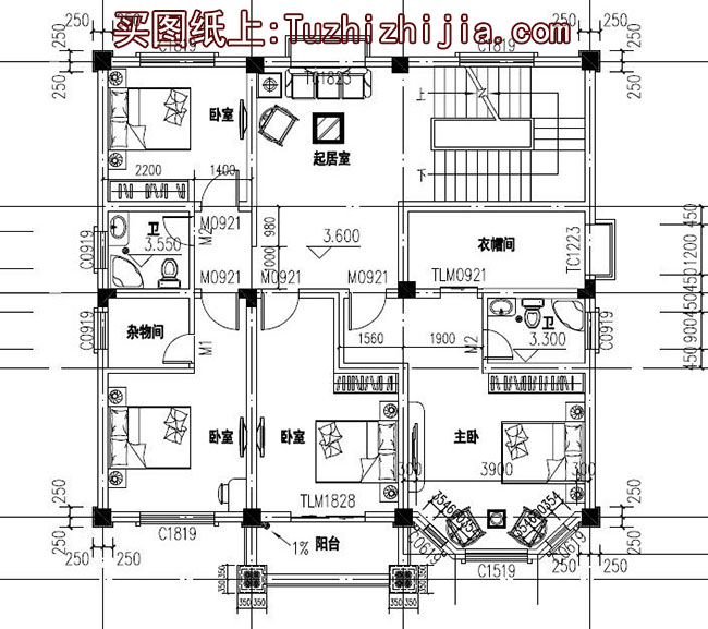 外观高档大气的三层别墅房屋设计图，高端别墅设计展示