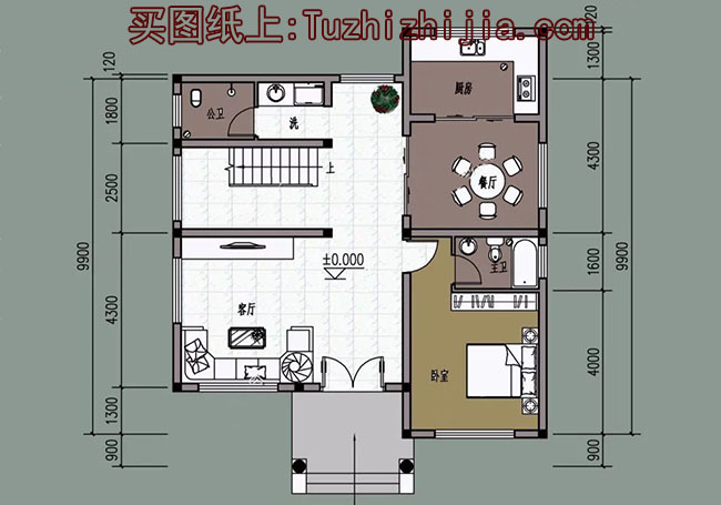 100平二层精致小别墅房屋设计图，外观精致、漂亮