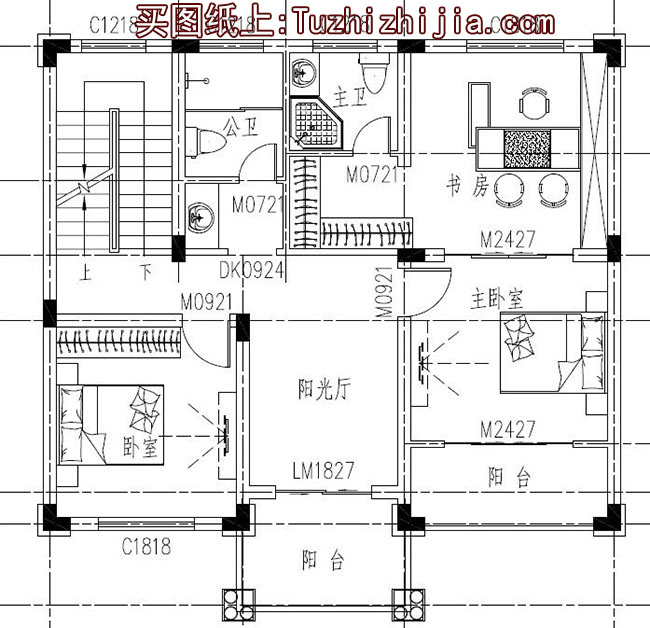 乡村20万内三层别墅房屋设计图，面积适中、户型经典