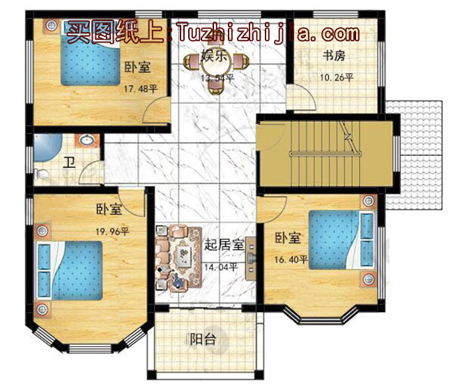 预算30万三层楼房设计图含效果图，户型经典