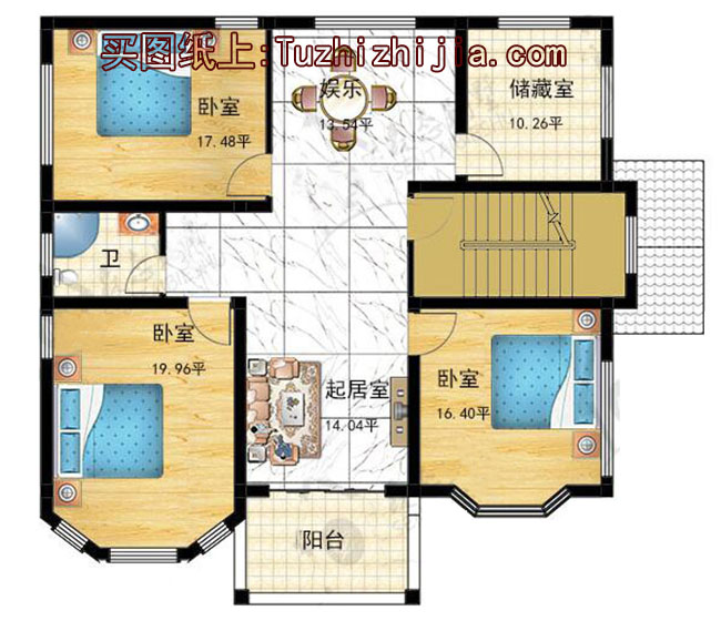 预算30万三层楼房设计图含效果图，户型经典