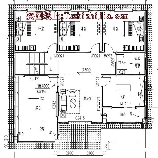 新农村两层带露台自建房设计图，造价30万内