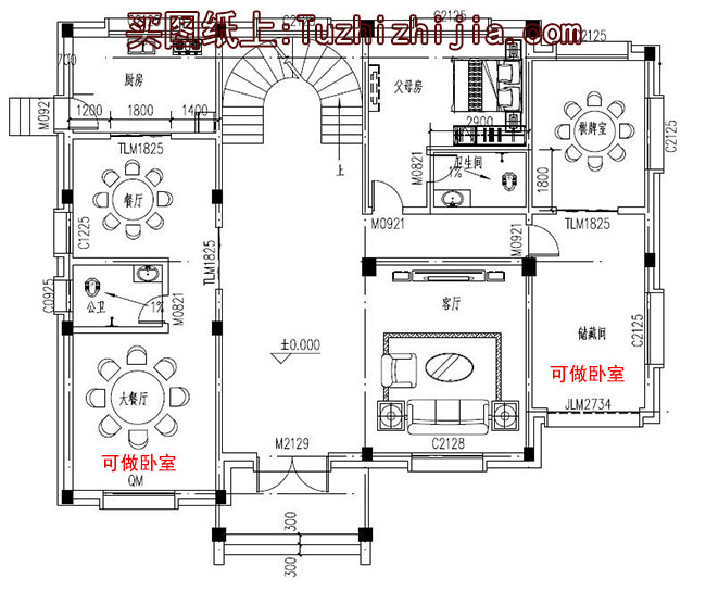 四层豪华别墅设计图及效果图，高端房屋设计方案