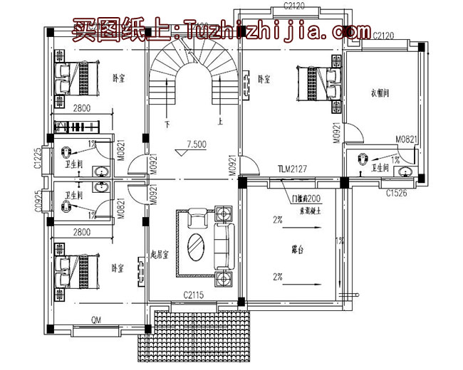 四层豪华别墅设计图及效果图，高端房屋设计方案