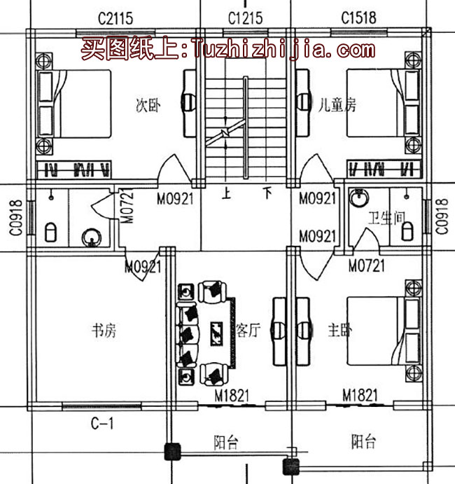 20万农村自建三层别墅设计图，外观美观，户型实用