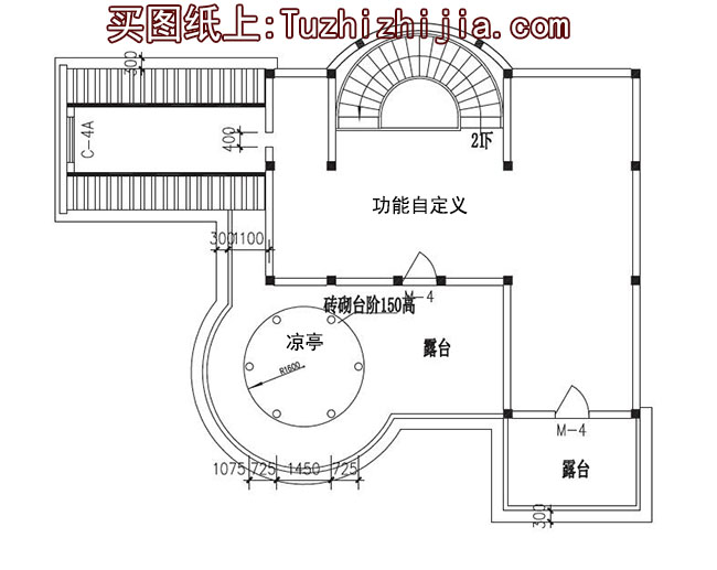 四层（三层半）豪华欧式别墅房屋设计图，外观高端、大气