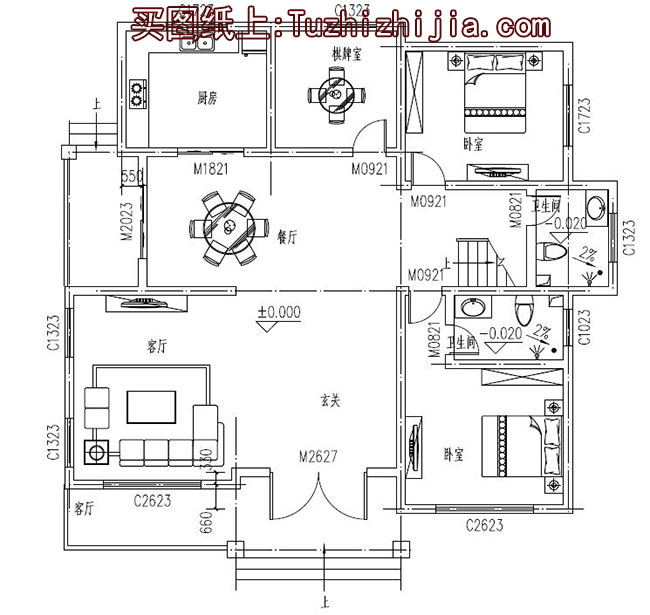 经典实用的新农村三层房屋设计图纸，推荐自建使用